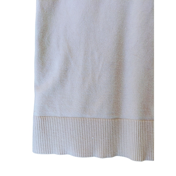 Men's V-Neck Sweater Vest - Cream - Picture 4 of 6